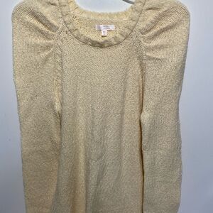 LC Lauren Conrad Women's Cream Puff Raglan Sleeve Pullover Tunic Sweater XS NWT